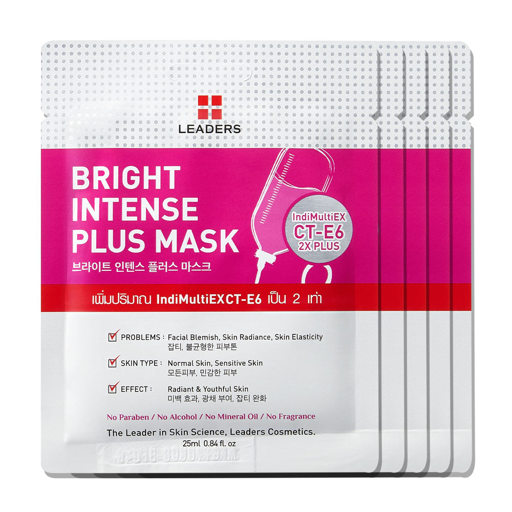 Leaders Bright Intense Plus Mask [25ml (Pack of 5)