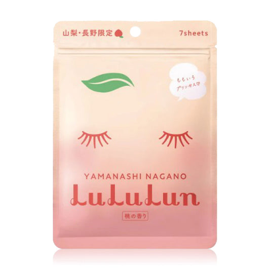 LuLuLun Premium Yamanashi Peach Face Mask 108ml (Pack of 7)
