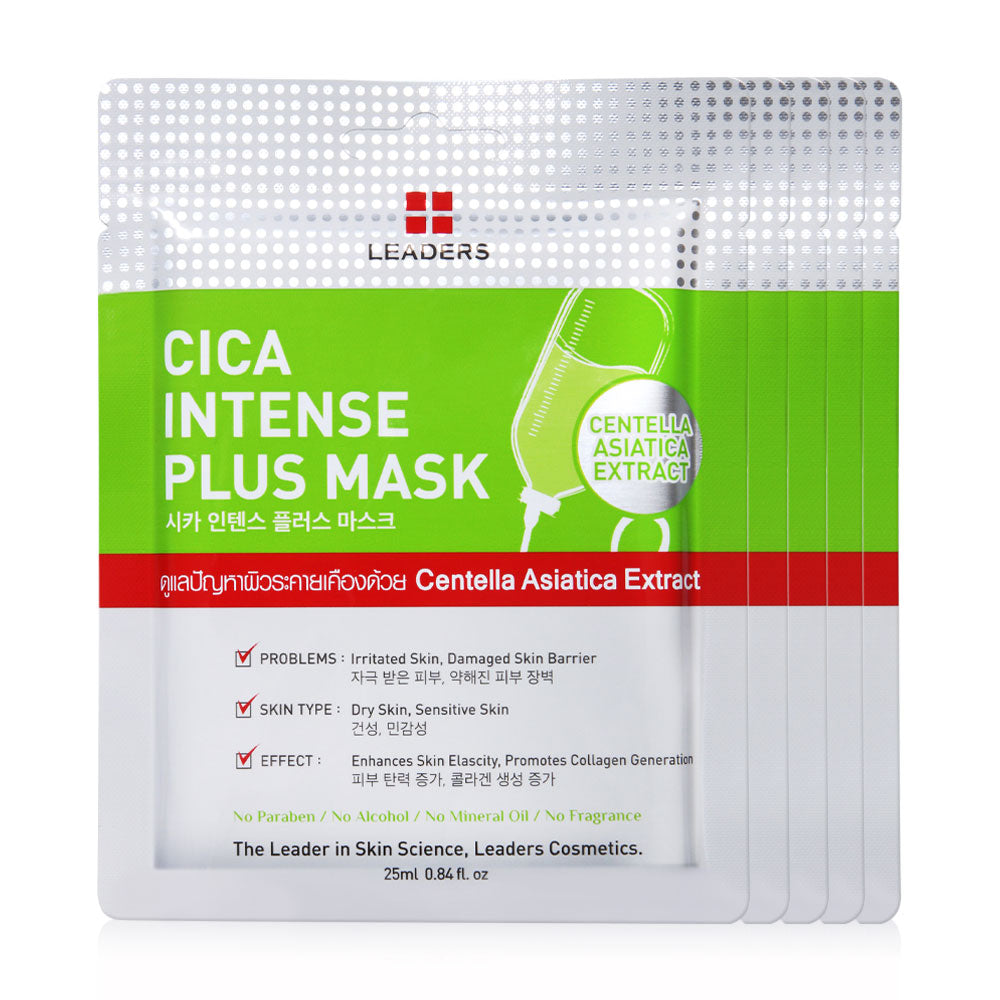 Leaders Cica Intense Plus Mask [25ml (Pack of 5)