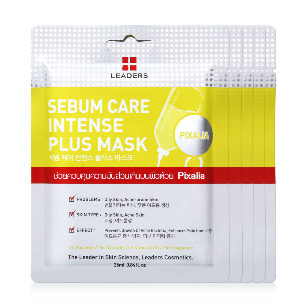 Leaders Sebum Care Intense Plus Mask [25ml (Pack of 5)