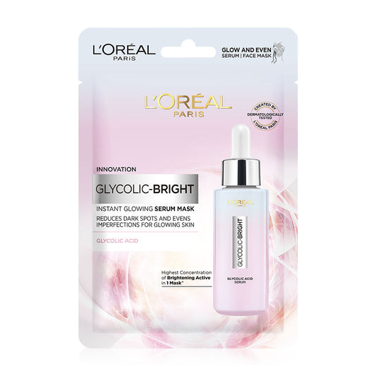 L'Oréal Paris Glycolic Bright Instant Glowing Serum Mask 22g