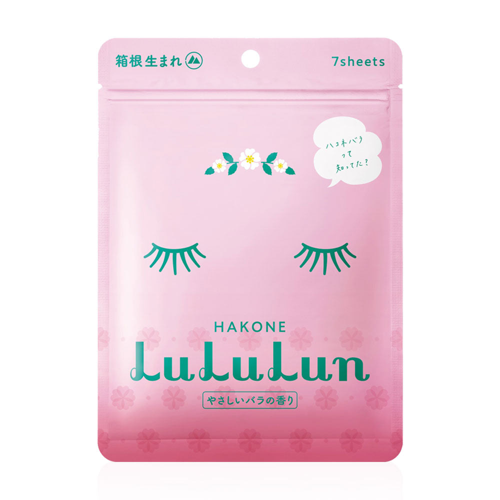 LuLuLun Premium Hakone Rose Face Mask 108ml (Pack of 7)