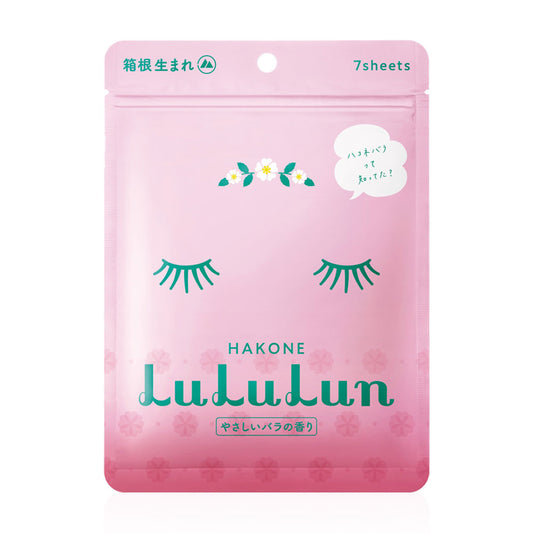 LuLuLun Premium Hakone Rose Face Mask 108ml (Pack of 7)