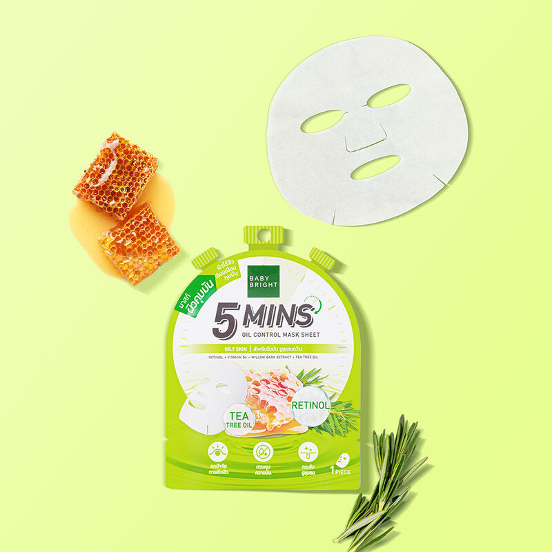 BABY BRIGHT 5 Mins Oil Control Mask Sheet