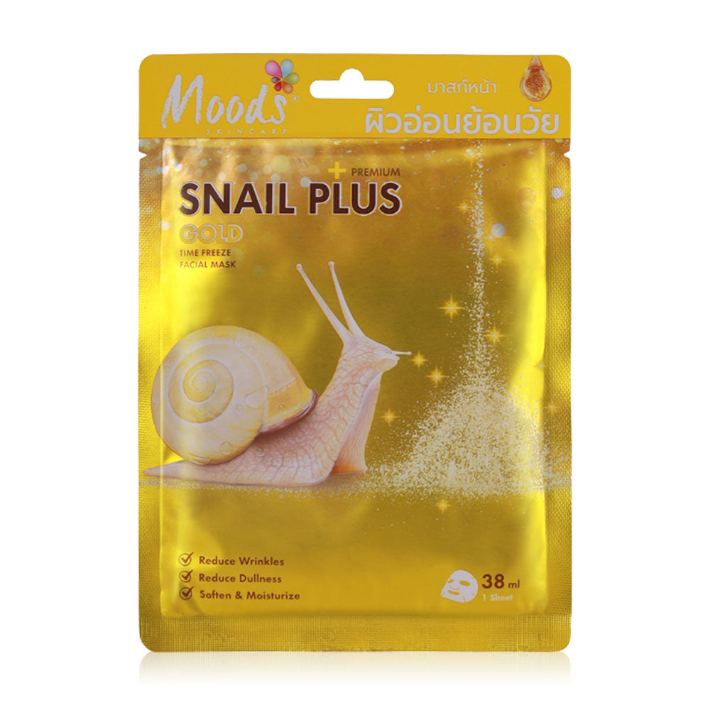 Moods Skin Care Moods Snail Plus Series Gold Time Freeze Facial Mask 38ml