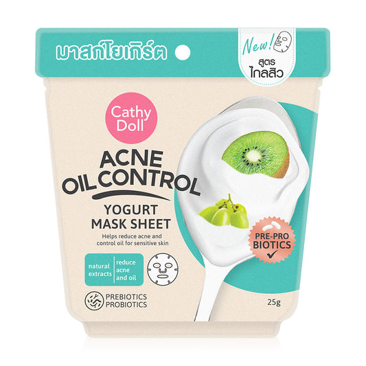 CATHY DOLL Acne Oil Control Yogurt Mask Sheet (F)