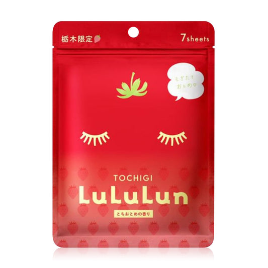 LuLuLun Premium Tochigi Strawberry Face Mask 108ml (Pack of 7)