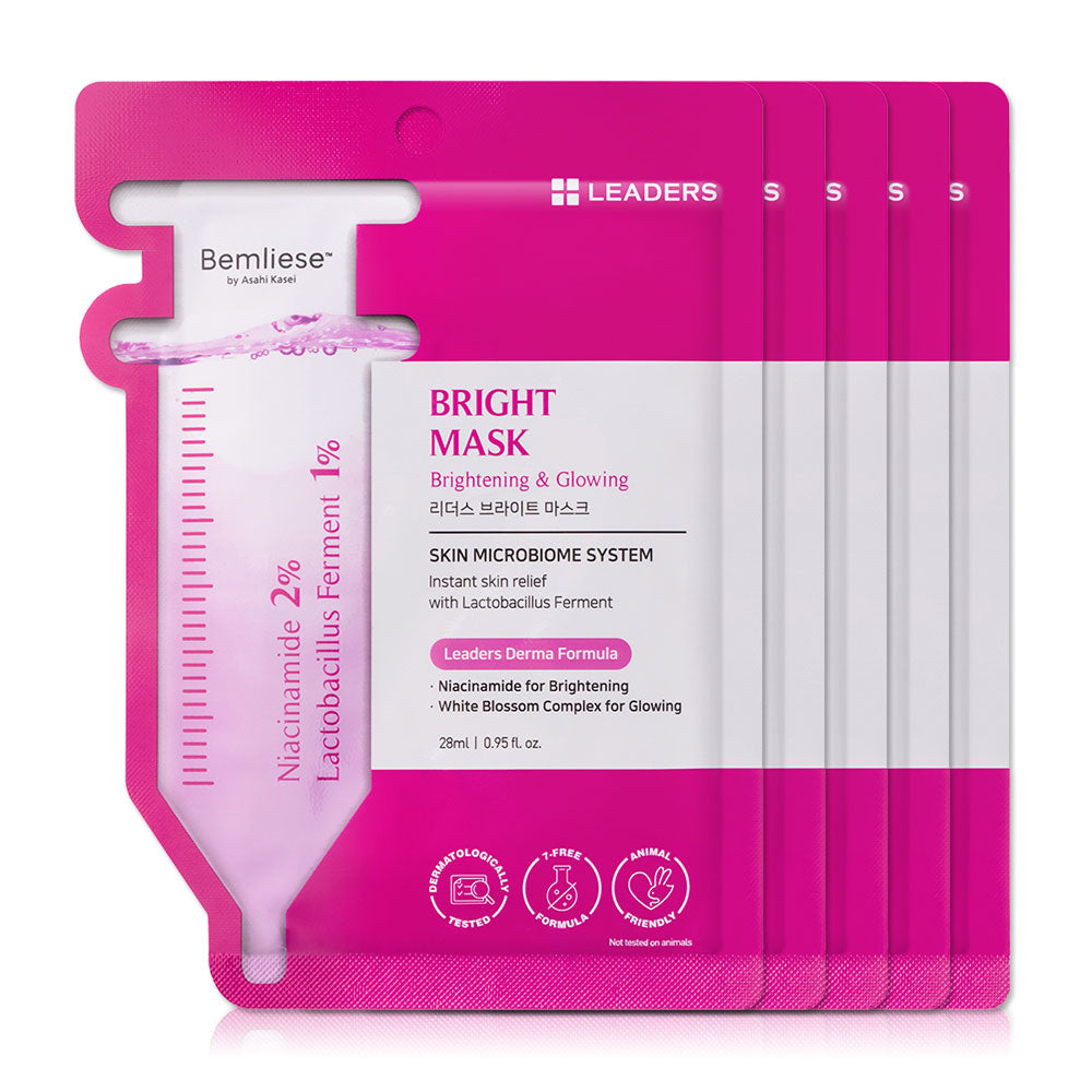 Leaders Bright Mask [28ml (Pack of 5)