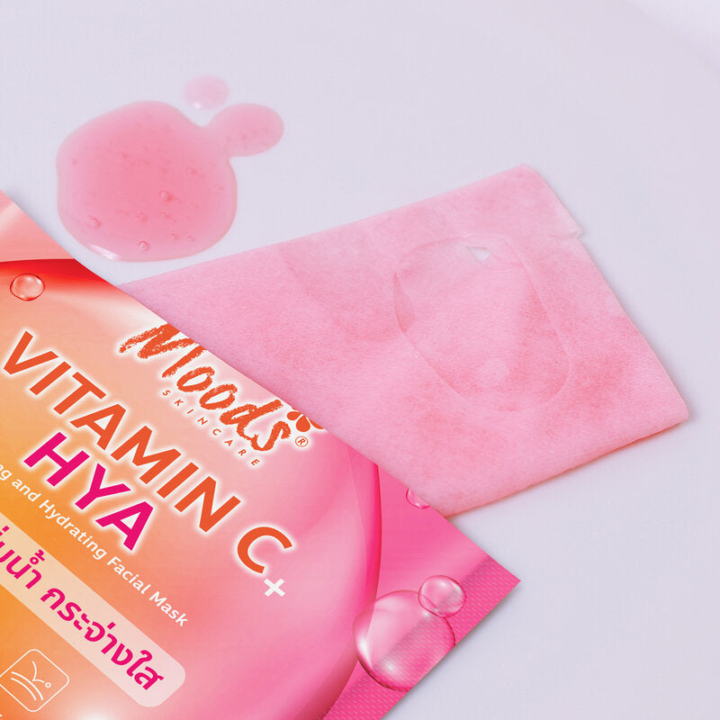 Moods Skin Care Vitamin C + Hya Brightening And Hydrating Facial Mask 38ml