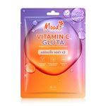 Moods Skin Care Vitamin C + Gluta Brightening And Shining Facial Mask 38ml