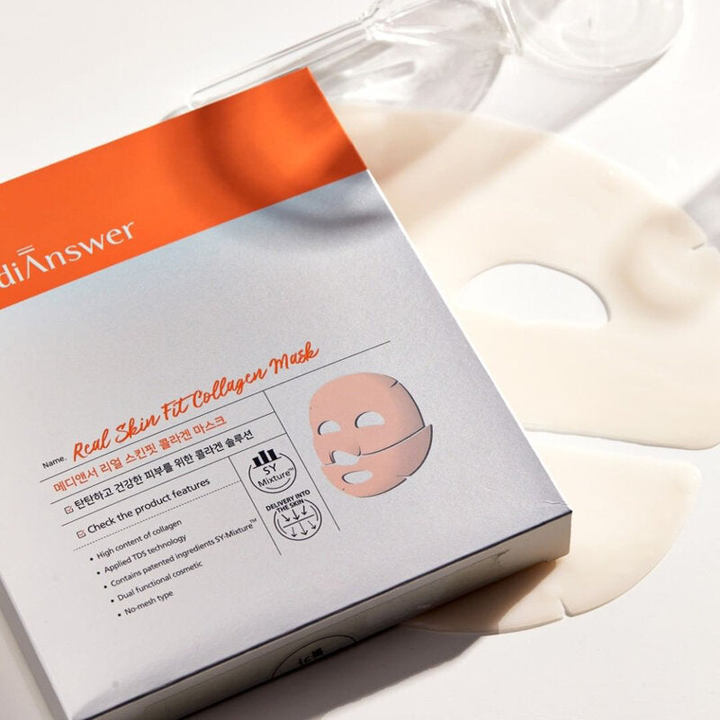 Medi Answer Real Skin Fit Collagen Mask [35g (Pack of 4)