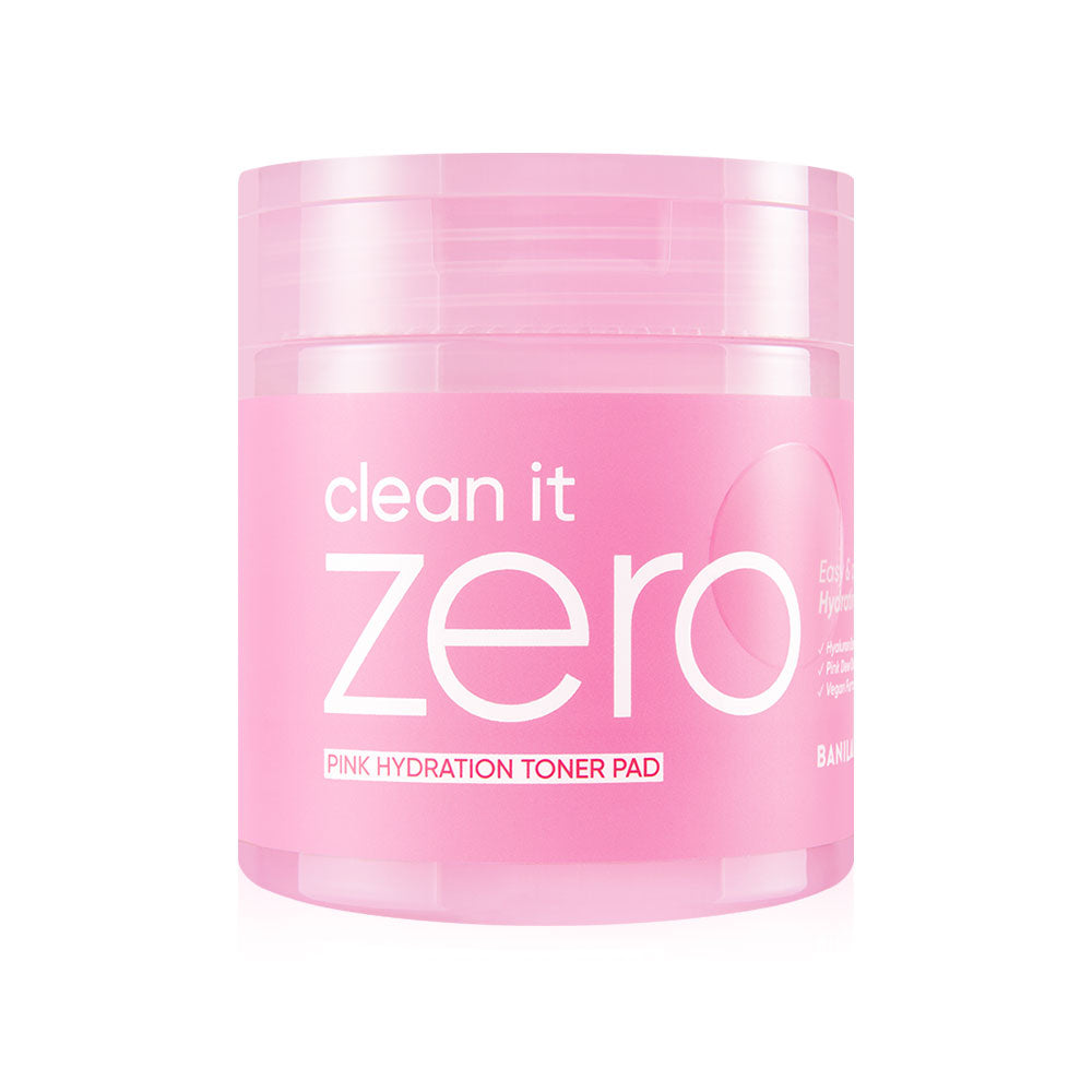 Banila Co Clean It Zero Pink Hydration Toner Pad 70 Pads Toner in the form of cotton pads from Banila Co acts as a Toner + Mask in one sheet, helping to restore dry, dehydrated skin to give it the ultimate glow. ( Expiration Date : 2027.04.21 )