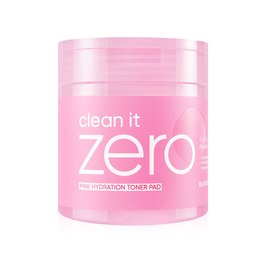 Banila Co Clean It Zero Pink Hydration Toner Pad 70 Pads Toner in the form of cotton pads from Banila Co acts as a Toner + Mask in one sheet, helping to restore dry, dehydrated skin to give it the ultimate glow. ( Expiration Date : 2027.04.21 )
