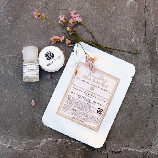 Rosy Drop Perfect Stretch Sheet The Sheet Pack For Intensive Wrinkle Care 5 Sachets Rosy Drop facial mask sheet helps reduce deep wrinkles to look shallower, pores look tighter, combined with anti-aging ingredients to make skin moist and look full.