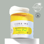 Cura-MD Prebiotic Balance Essence Toner Pad 200ml (Pack of 65)