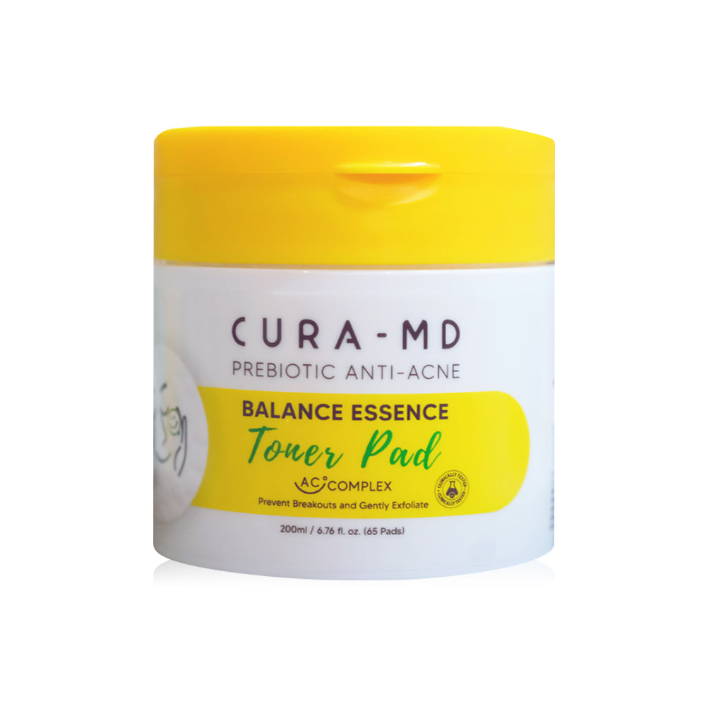 Cura-MD Prebiotic Balance Essence Toner Pad 200ml (Pack of 65)