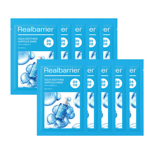 Real Barrier Aqua Soothing Ampoule Mask [28ml (Pack of 10)