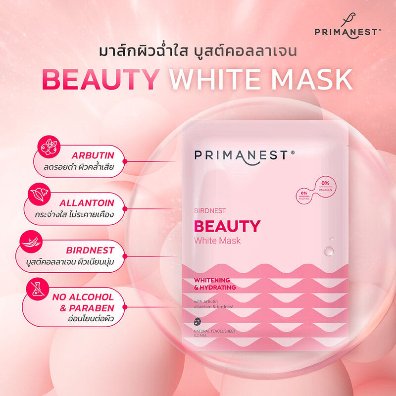 PRIMANEST Birdnest Beauty White Mask