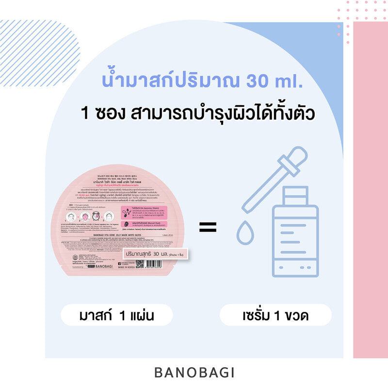 BANOBAGI Vita Genic Jelly Mask Acne [30ml (Pack of 10)