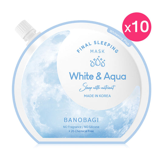 BANOBAGI Final Sleeping Mask White & Aqua [23ml (Pack of 10)