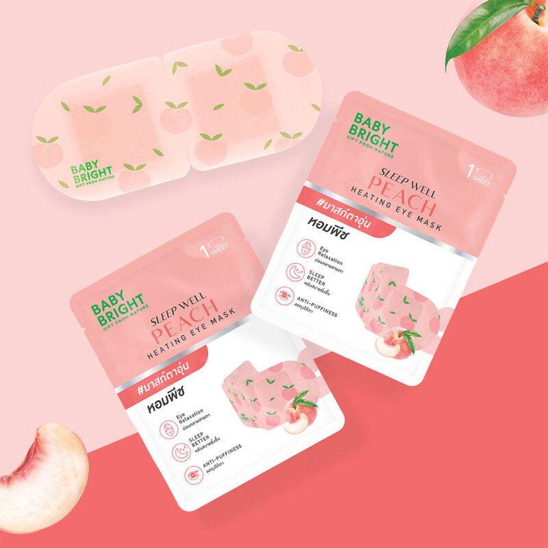Baby Bright Sleep Well Peach Heating Eye Mask 1 Sheet