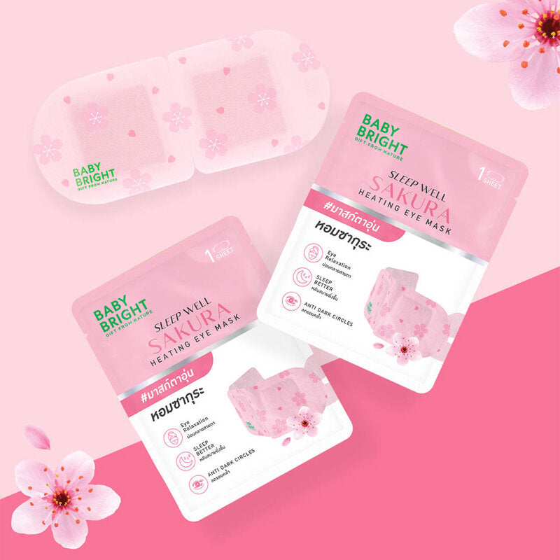BABY BRIGHT Sleep Well Sakura Heating Eye Mask