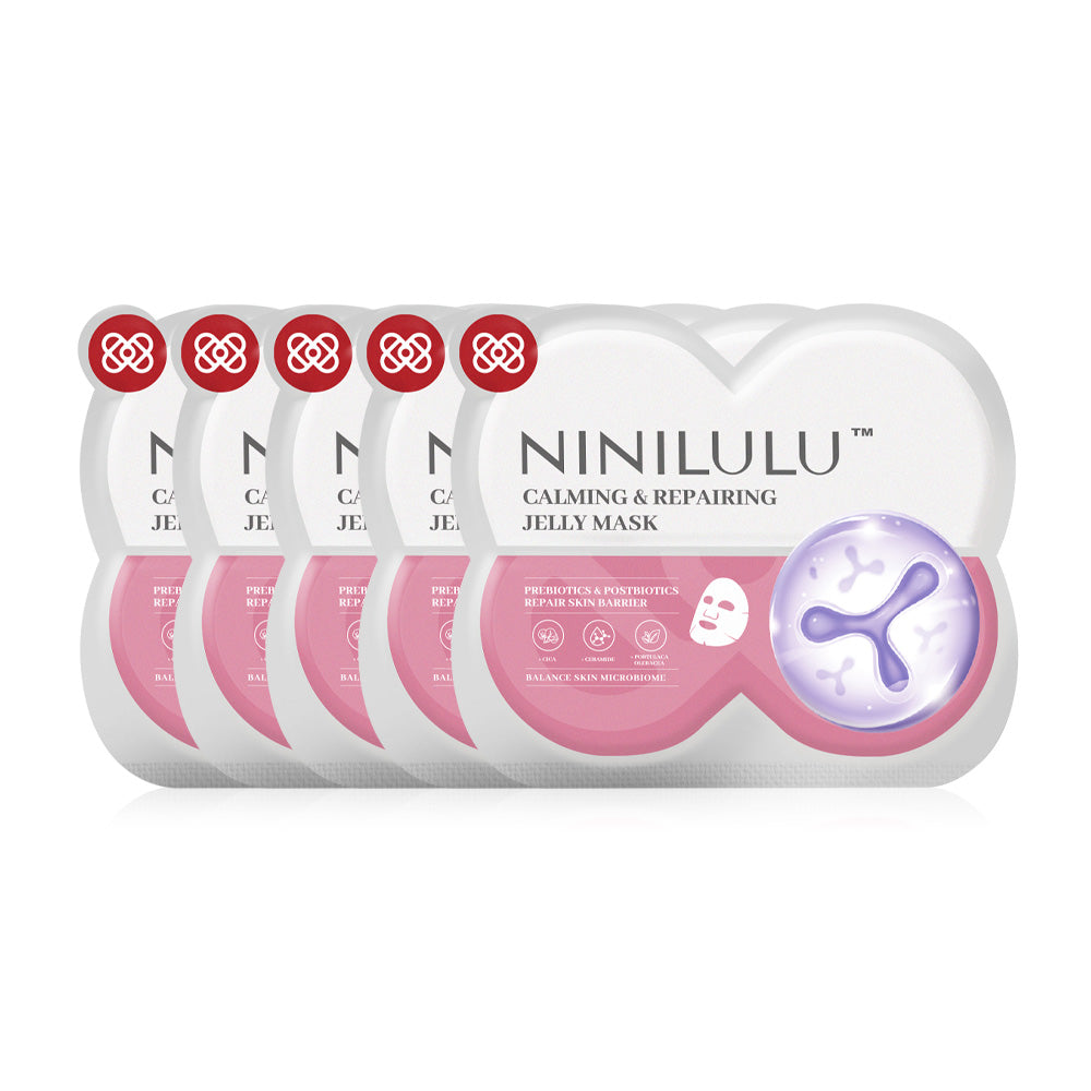 NINILULU Calming & Repairing Jelly Mask [30g (Pack of 5)