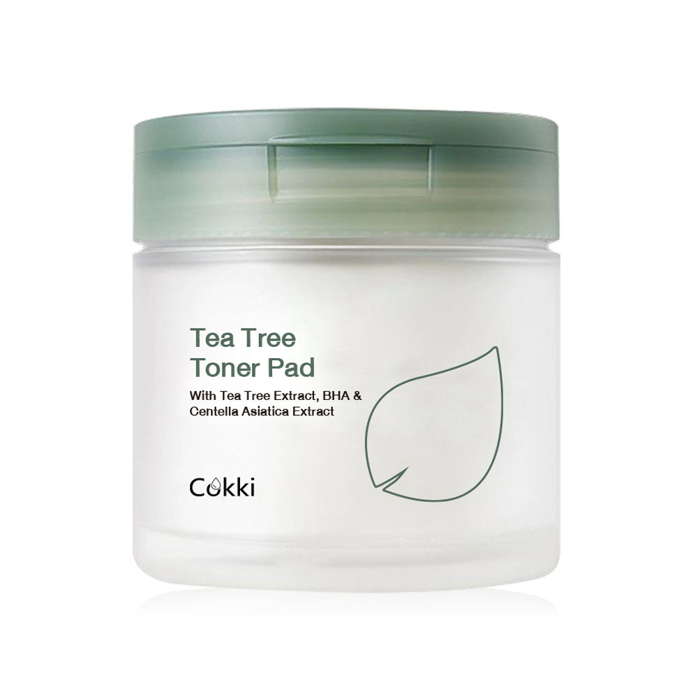 cokki Tea Tree Toner Pad 65 Pads Cokki toner pads help adjust skin condition before applying makeup, soothe skin, and add deep moisture, leaving skin looking soft and plump.