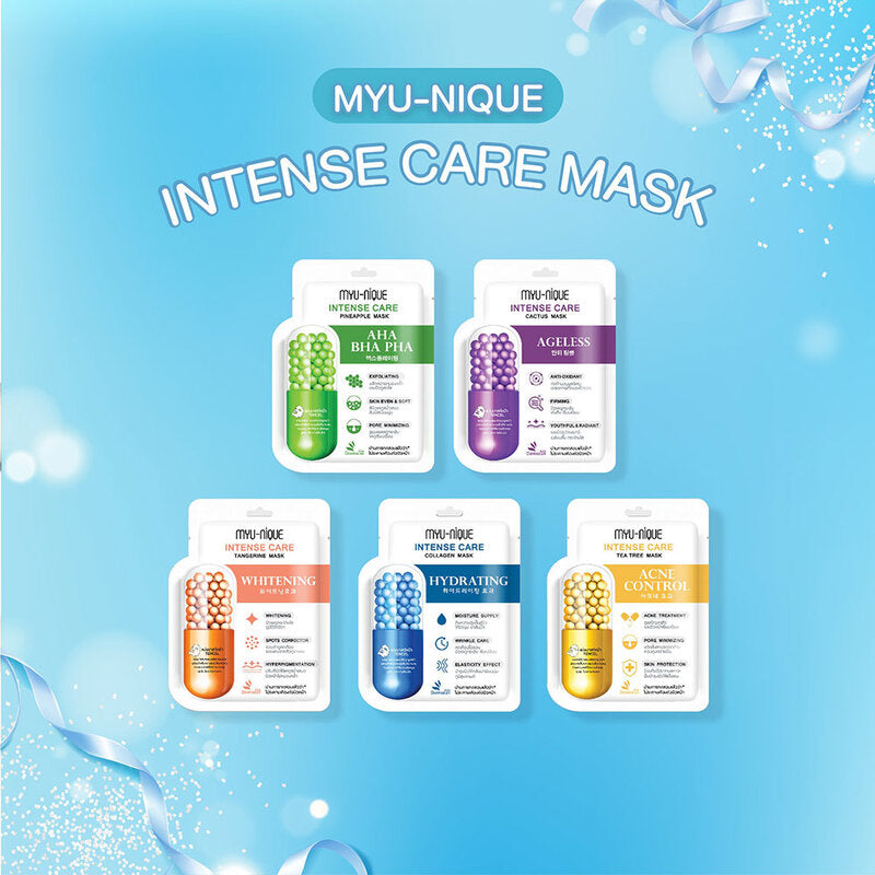 MYU-NIQUE Intense Care Collagen Mask 25g (Pack of 20)