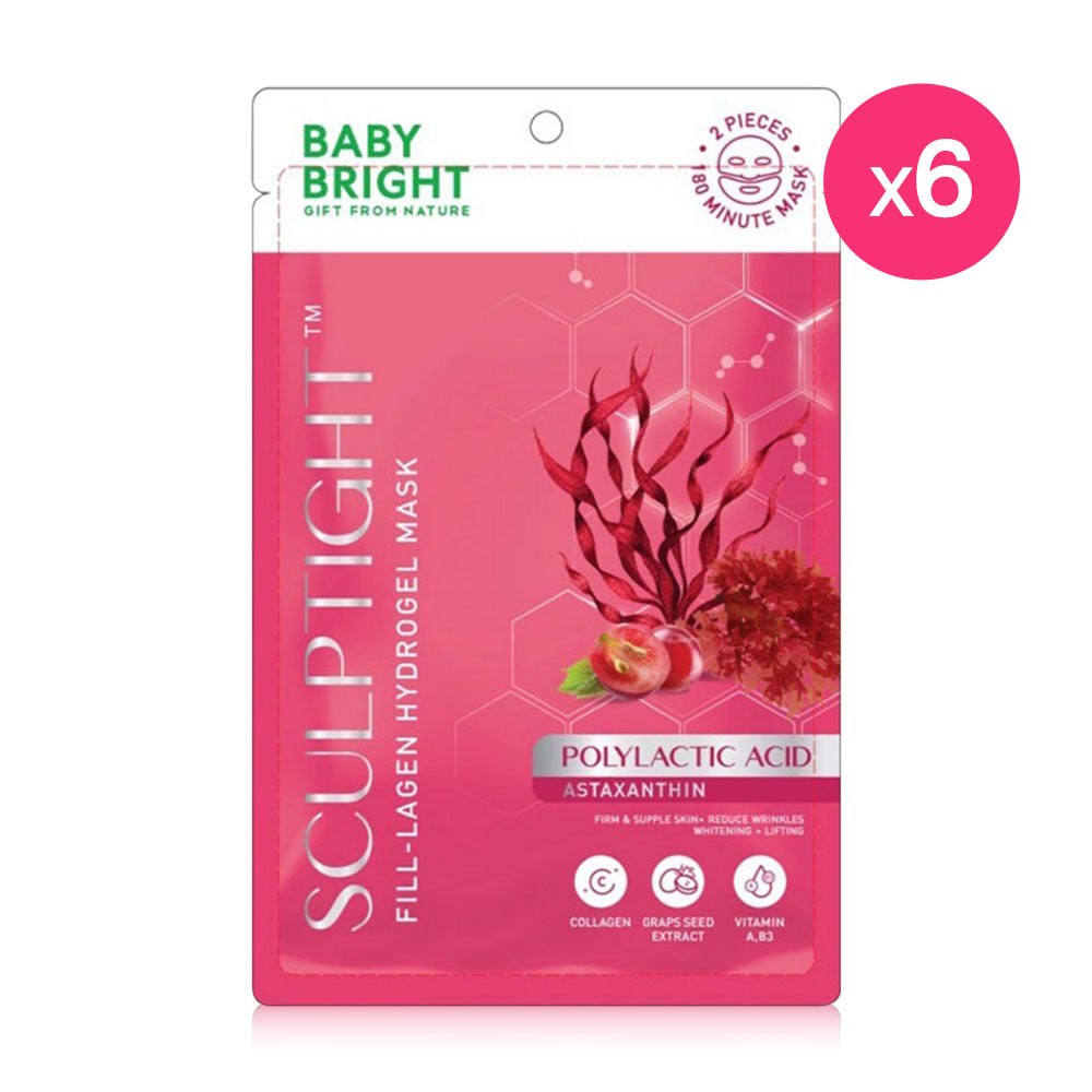 Baby Bright Sculptight Fill-lagen Hydrogel Mask 20g (Pack of 6)