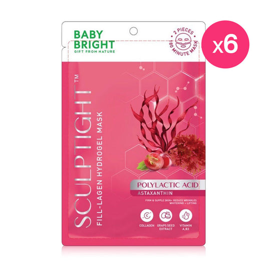 Baby Bright Sculptight Fill-lagen Hydrogel Mask 20g (Pack of 6)
