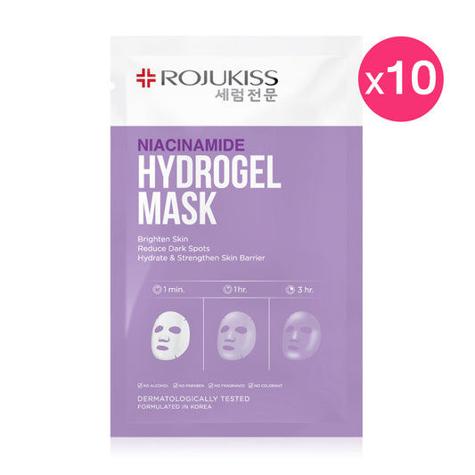 Rojukiss Niacinamide Hydrogel Mask 33g (Pack of 10)