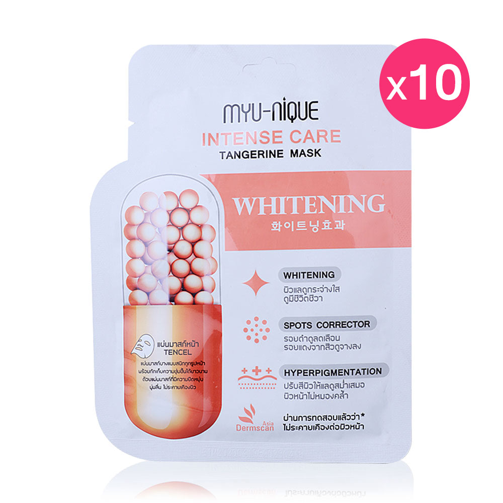 MYU-NIQUE Intense Care Tangerine Mask 25g (Pack of 10)