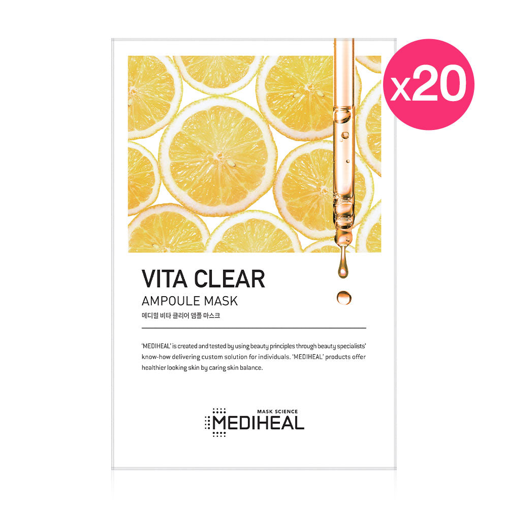Mediheal Vita Clear Ampoule Mask 25ml (Pack of 20)