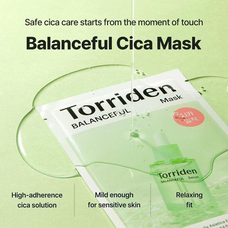 Torriden Balanceful Cica Mask Sheet [25ml (Pack of 10)