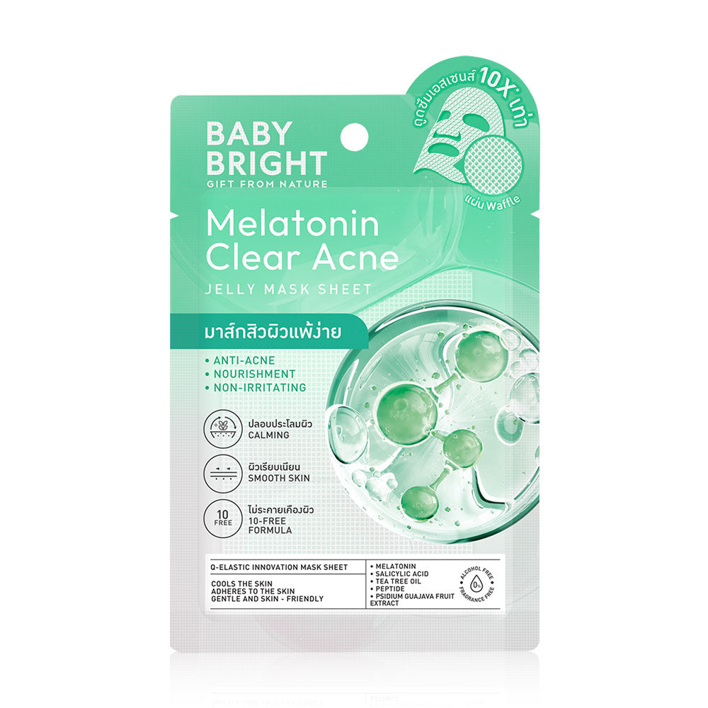 Baby Bright Jelly Mask Sheet Melatonin Clear Acne 1'S