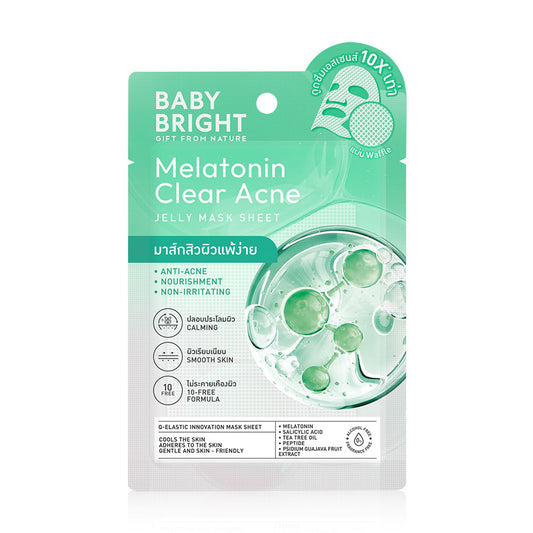 Baby Bright Jelly Mask Sheet Melatonin Clear Acne 1'S