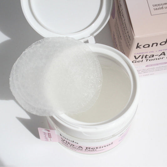Kanda Vita-A Retinol Gel Toner Pads 40 Pads Kanda toner pads increase elasticity, reveal smooth, fresh, and hydrated skin.