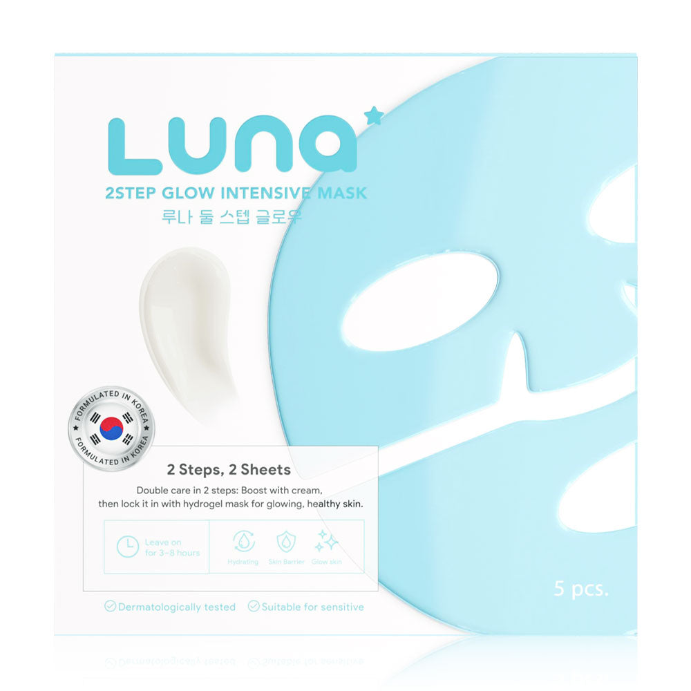 LUNA 2Step Glow Intensive Mask 33g (Pack of 5)