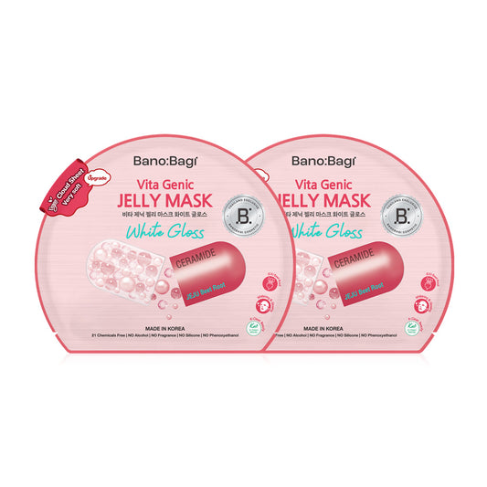 BANOBAGI Vita Genic Jelly Mask White Gloss [26ml (Pack of 2)
