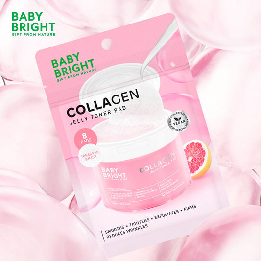 Baby Bright Toner Pad Collagen Jelly 8'S