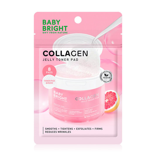 Baby Bright Toner Pad Collagen Jelly 8'S