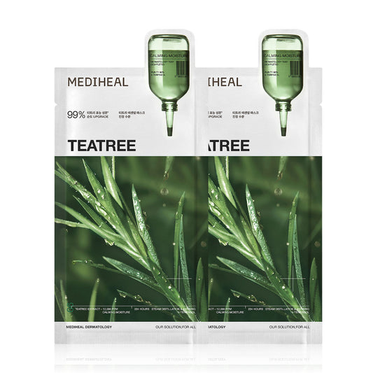 Mediheal Teatree Essential Mask Calming Moisture [24ml (Pack of 2)