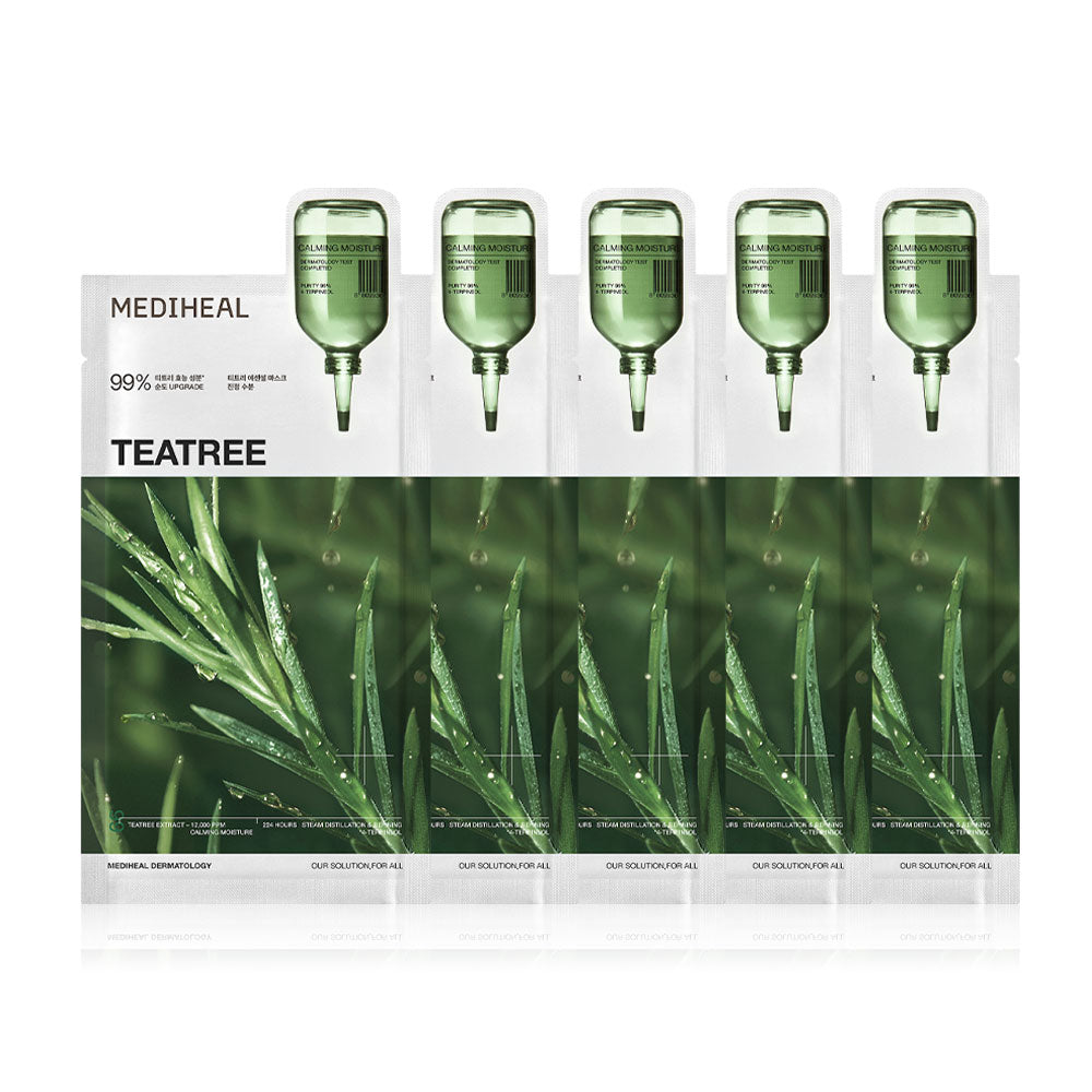 Mediheal Teatree Essential Mask Calming Moisture [24ml (Pack of 5)