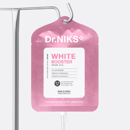 Dr.NIKS Microbiome-Mixed Mask White Booster 1'S