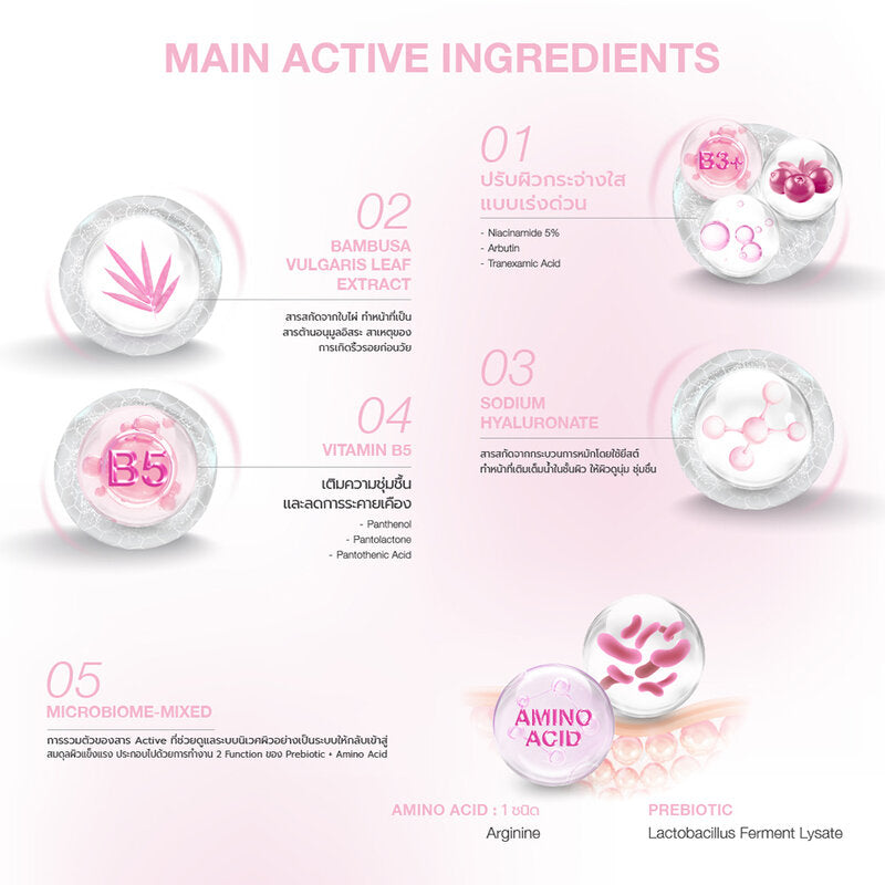 Dr.NIKS Microbiome-Mixed Mask White Booster 1'S