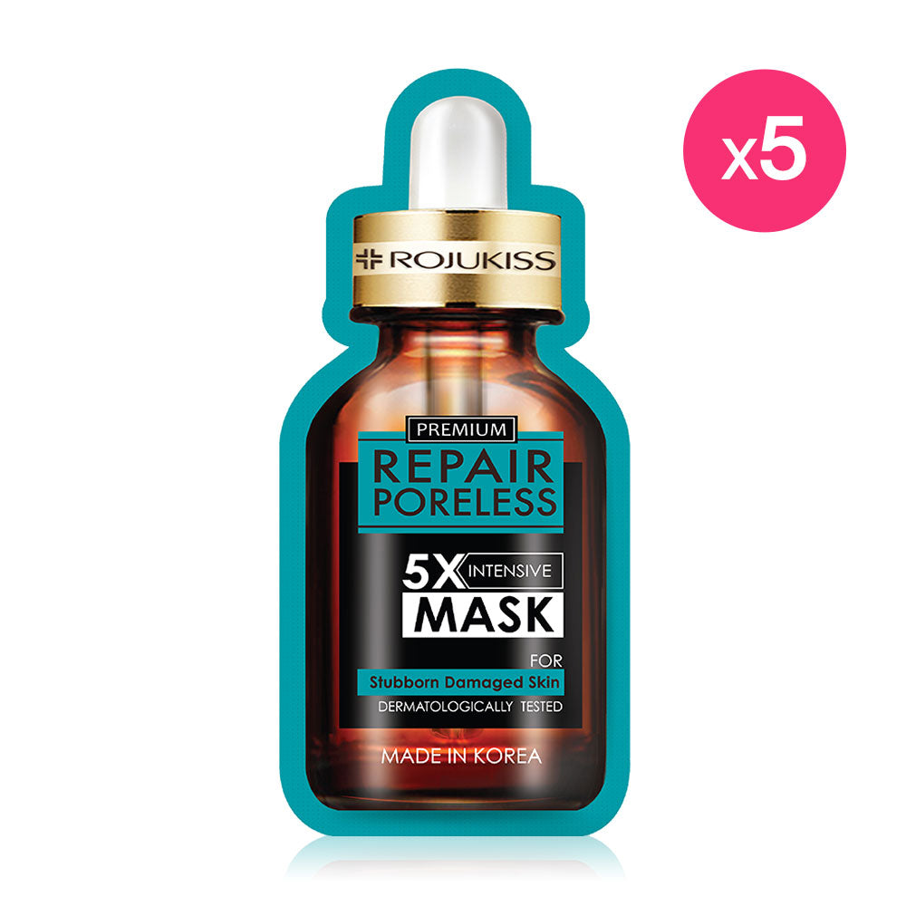 Rojukiss Repair Poreless 5X Intensive Mask [25ml (Pack of 5)