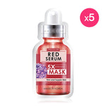 Rojukiss Firm Poreless Red Serum 5X Intensive Mask [25ml (Pack of 5)