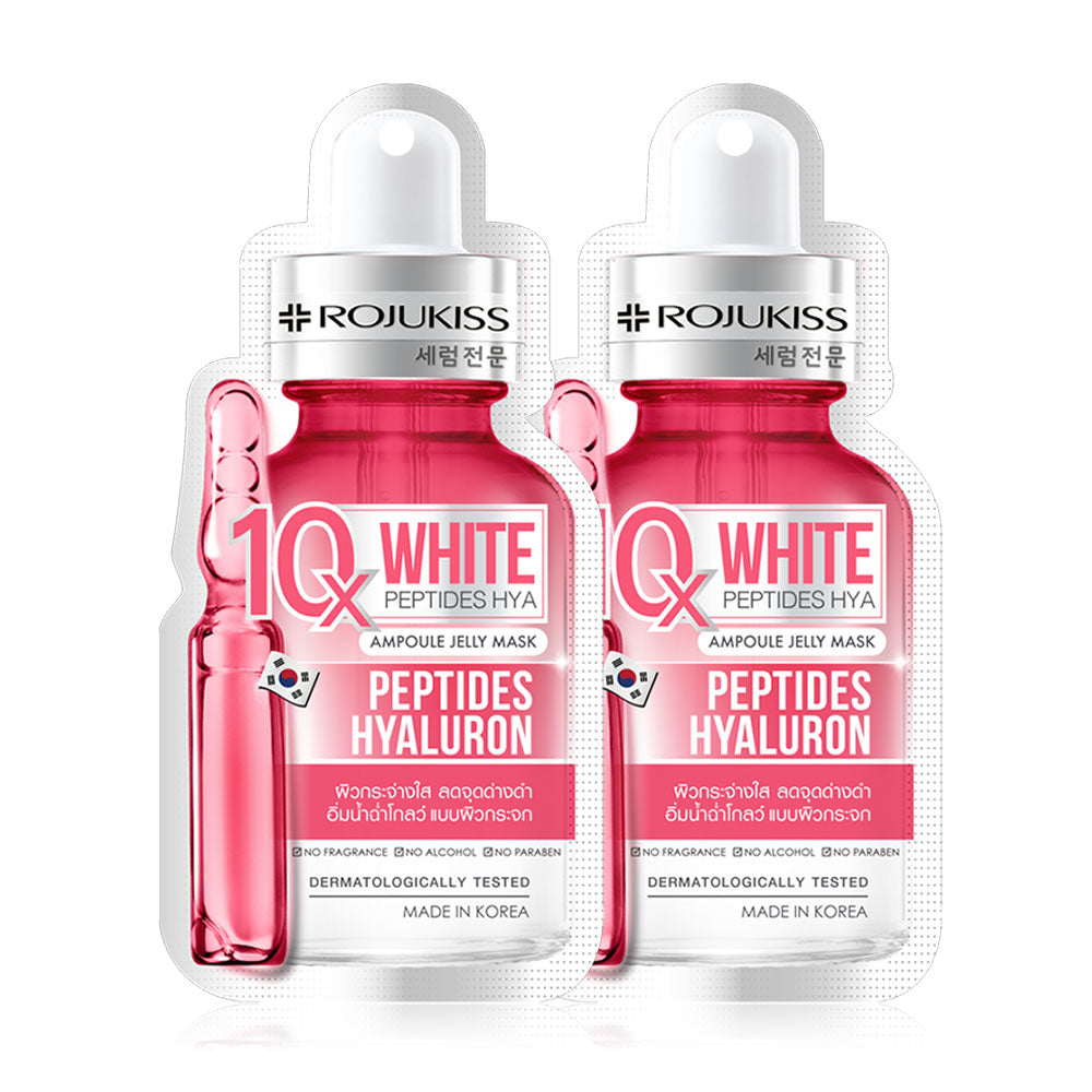 Rojukiss White Peptides Hya 10X Ampoule Jelly Mask [24ml (Pack of 2)