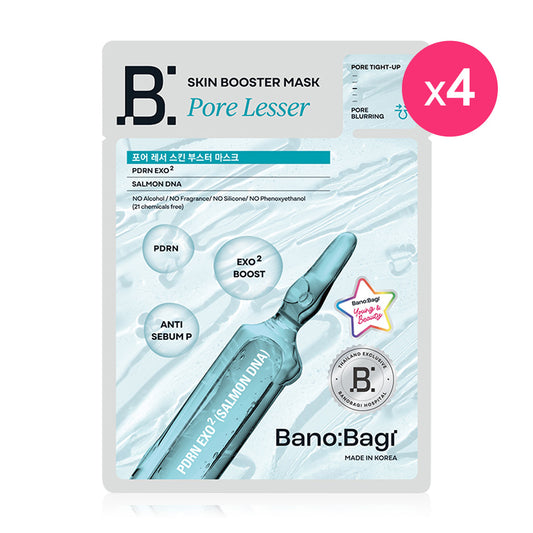 BANOBAGI Pore Lesser Skin Booster Mask [25ml (Pack of 4)